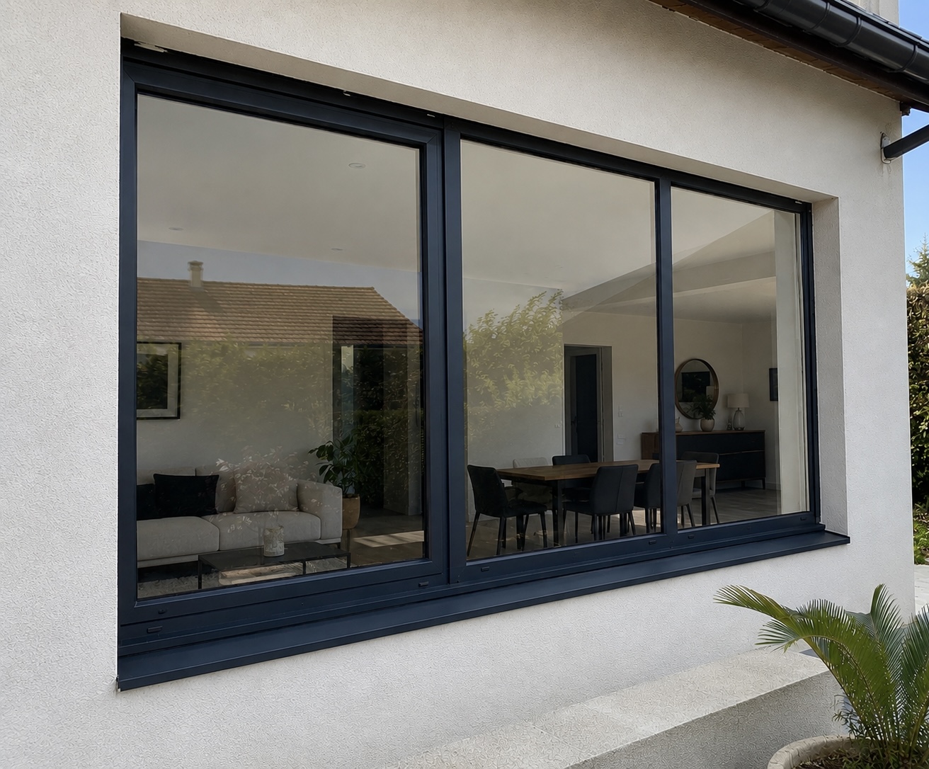 Avant pose de film solaire — intérieur visible, sans protection thermique ni UV
