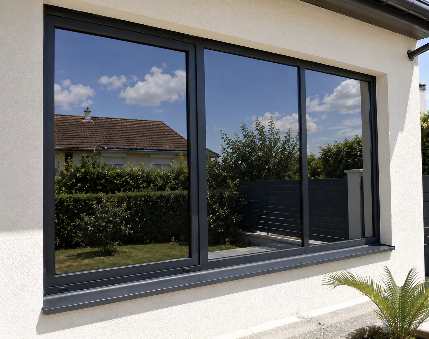 Film solaire Silver 35 anti-chaleur fenêtre maison Vendôme